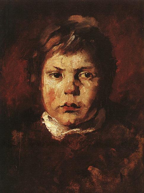 Frank Duveneck A Child's Portrait France oil painting art